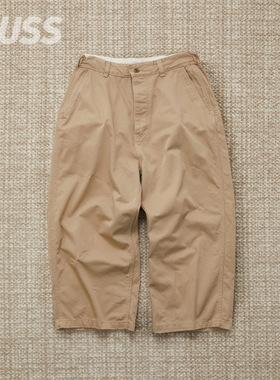 现货REFOMED FRESH MAN SATIN PANTS 日产做旧超宽缎面休闲裤25SS