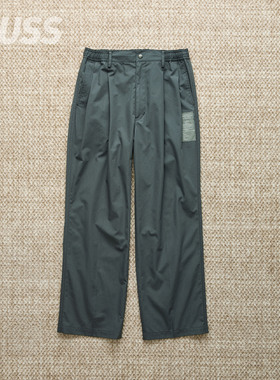 现货 N.HOOLYWOOD TUCK TROUSERS 日产双褶贴布直筒休闲西裤25SS