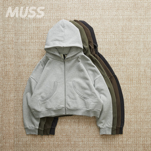 ZIP 现货 ETERNAL STUDIOS 做旧毛圈布休闲拉链连帽卫衣 ENTIRE