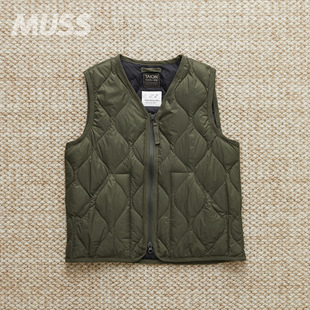 MILITARY NECK 现货 ZIP KIDS 儿童轻薄防水保暖马甲 TAION