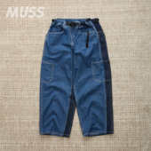 口袋水洗做旧牛仔裤 现货 25AW SLIDE DENIM复古工装 GRAMICCI ROCK