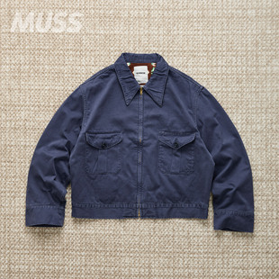 SERVICE日产做旧水洗法兰绒工装 现货 WRECKER NAVAJO 夹克 BOWWOW