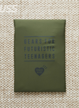 现货 HUMAN MADE NYLON PC/TABLET CASE 防撕裂尼龙笔记本收纳包25SS