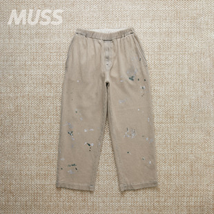 ANACHRONORM 复古泼墨宽松休闲斜纹牛仔裤 LOOSE WIDE DENIM 现货