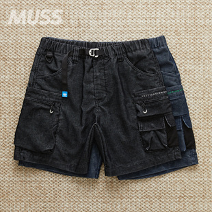 现货 LIBERAIDERS CORDUROY UTILITY SHORTS 复古灯芯绒工装短裤