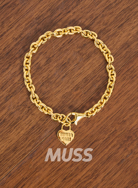 HUMANMADE爱心挂坠925银手链