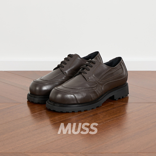 现货 _J.L_A.L_ TRACER DERBY 意产小牛皮机能拼接结构休闲德比鞋