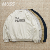 REMI FLEECE RELIEF 现货 FLY CREW 日产复古针织字母做旧卫衣