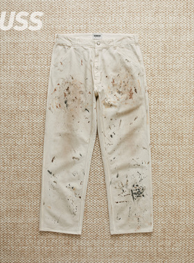 现货 BOWWOW PAINTER'S PAINT PANTS 日产泼墨做旧直筒画家裤25AW