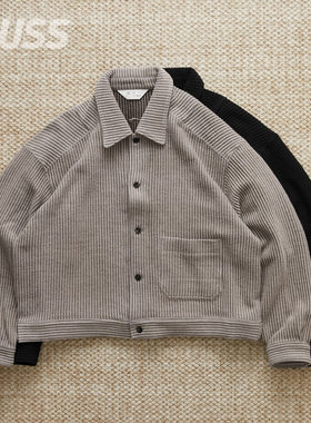 现货 ANCELLM WOOL CORDUROY WORK 日产串珠灯芯绒夹克外套 25AW