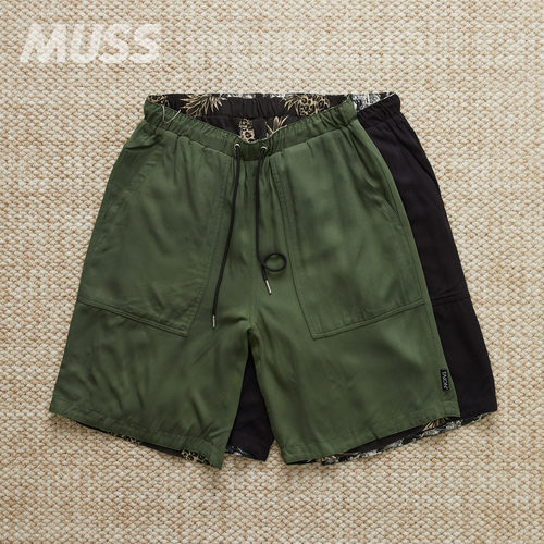 现货 TAION REVERSIBLE ALOHA SHORTS 双面穿山系复古休闲短裤
