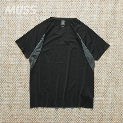 OAKLY网眼插肩袖速干训练短袖T恤