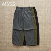 N.HOOLYWOOD EASY PANTS 现货 日产军事贴标塔丝隆防水休闲裤 25AW