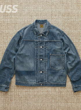 现货 HUMAN MADE DENIM WORK JACKET 日产水洗复古牛仔夹克24AW