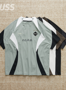 现货 F.C.REAL BRISTOL GAME SHIRT 机能速干拼接短袖球服T恤25AW