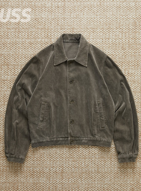 现货 AURALEE CORDUROY BLOUSON 日本制水洗埃及棉灯芯绒夹克25AW