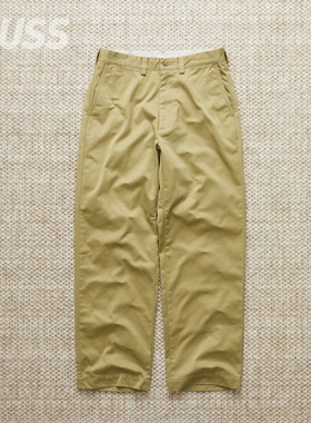 现货 NANAMICA WIDE STRAIGHT 日产包纱芯斜纹布直筒休闲裤 25SS