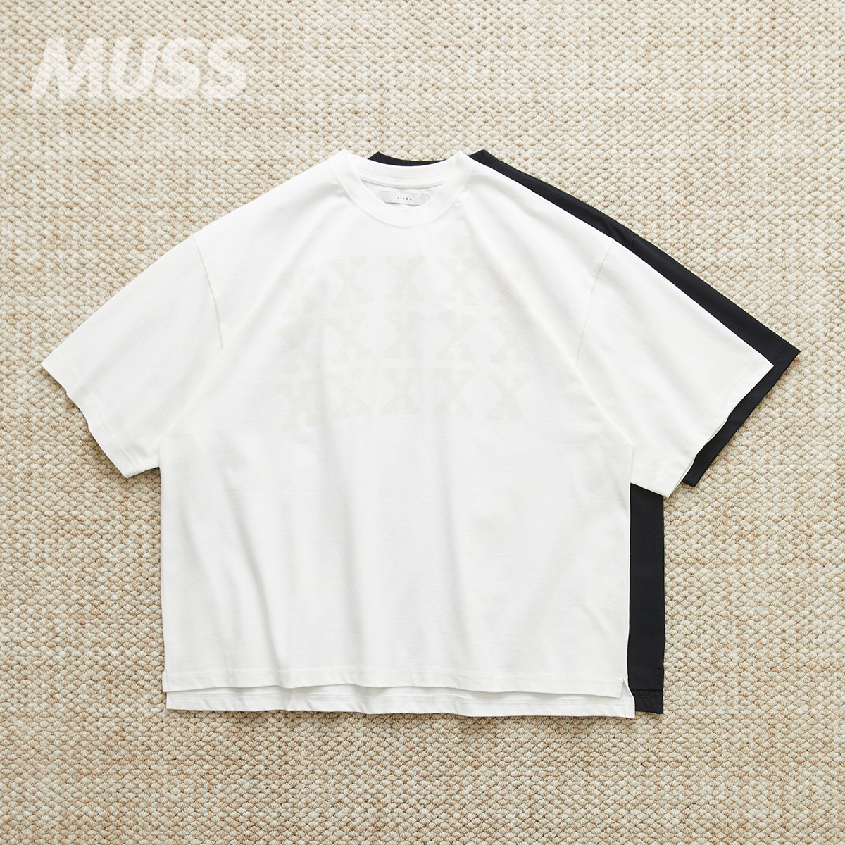 JIEDA经典廓形印花休闲短袖T恤