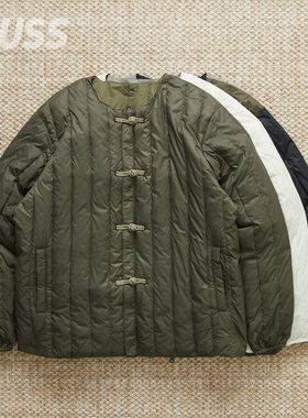 现货 TAION REVERSIBLE CHINA BUTTON DOWN 双面穿保暖羽绒服内胆