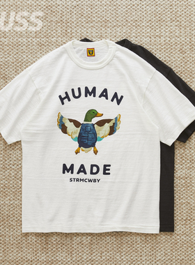 现货 HUMAN MADE GRAPHIC TEE 日产牛仔鸭子竹节棉短袖T恤24AW