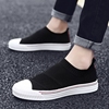 summer Men's Shoes ventilation Korean Edition Trend canvas shoe skate shoes Net surface Versatile leisure time Cloth shoes A pedal Lazy man