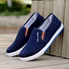 man Old Beijing Cloth shoes canvas shoe drive Casual shoes Sweat ventilation non-slip Lazy man Flat bottom skate shoes