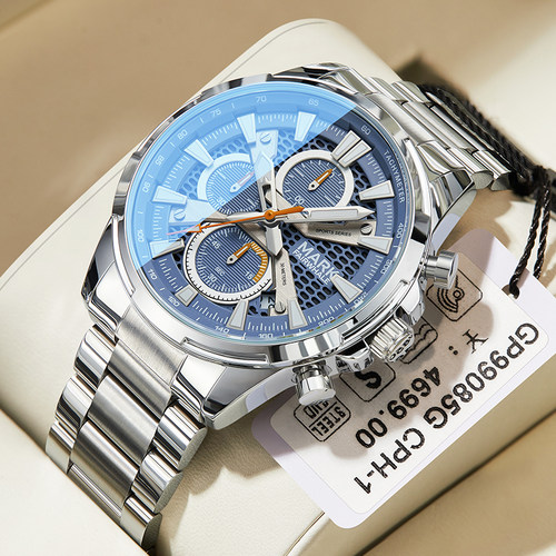 马克华菲时尚夜光机械腕表