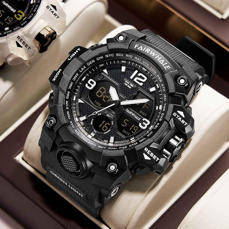 马克华菲品牌电子手表男女电子表2022运动潮流防水初高中生十大