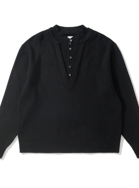 Army Logic 25FW 秋冬纽扣半开襟宽松休闲长袖上衣