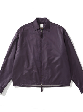 Army Logic 25FW 秋冬复古拉链紫色宽松休闲外套