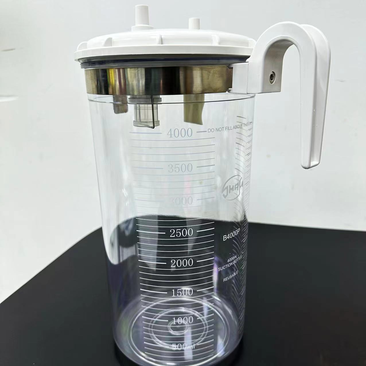 斯曼峰4L塑料瓶PC负压引流瓶装配无色透明耐热抗冲击大容量4000ml