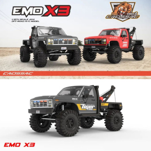 X3东北虎1 CROSSRC遥控电动EMO 8拖车救援车攀爬车越野车RTR