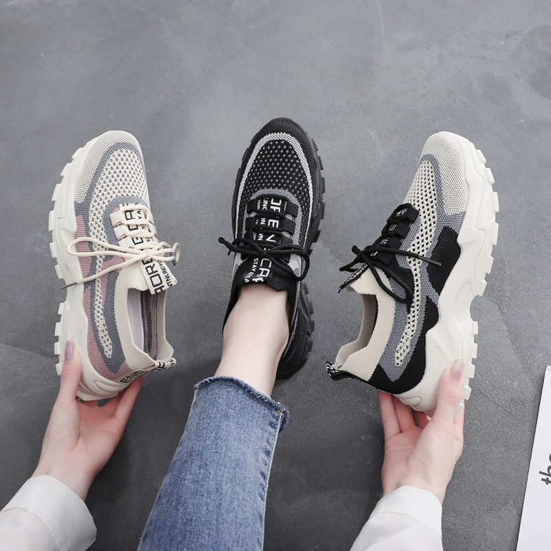 飞织运动鞋舒适软底网面透气