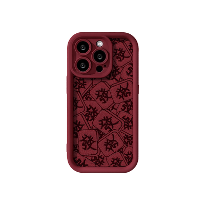 适用于苹果天眼羊皮麻将發手机壳