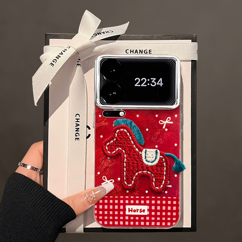 适用小米17冰川纹小马贴件手机壳