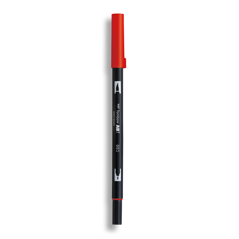 日本Tombow蜻蜓ABT双头水彩笔BRUSH英文艺术字体子弹笔记术推荐用笔设计填色笔软毛笔软头笔