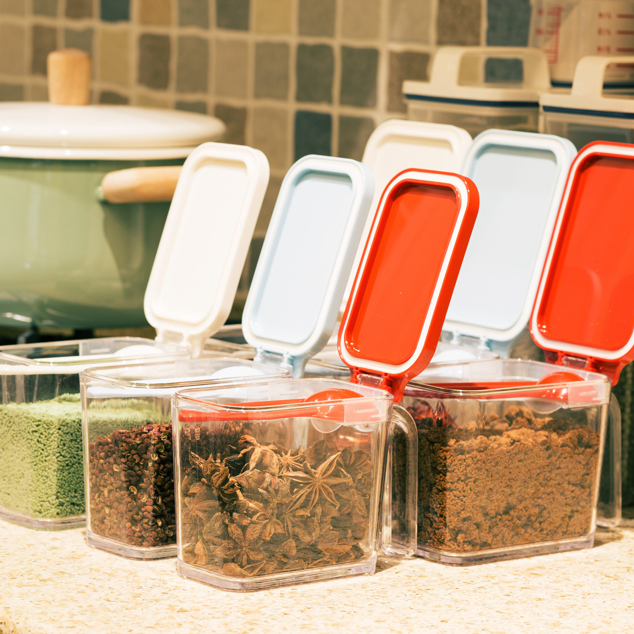 日本ASVEL调料盒家用厨房