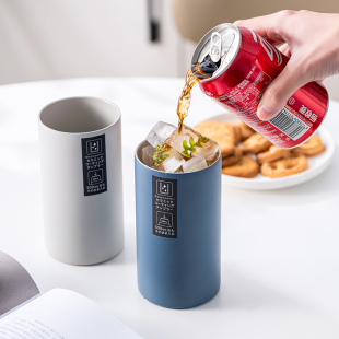 Asvel日本陶瓷马克杯恒温保温纯色办公室喝水杯子可乐啤酒保冰杯