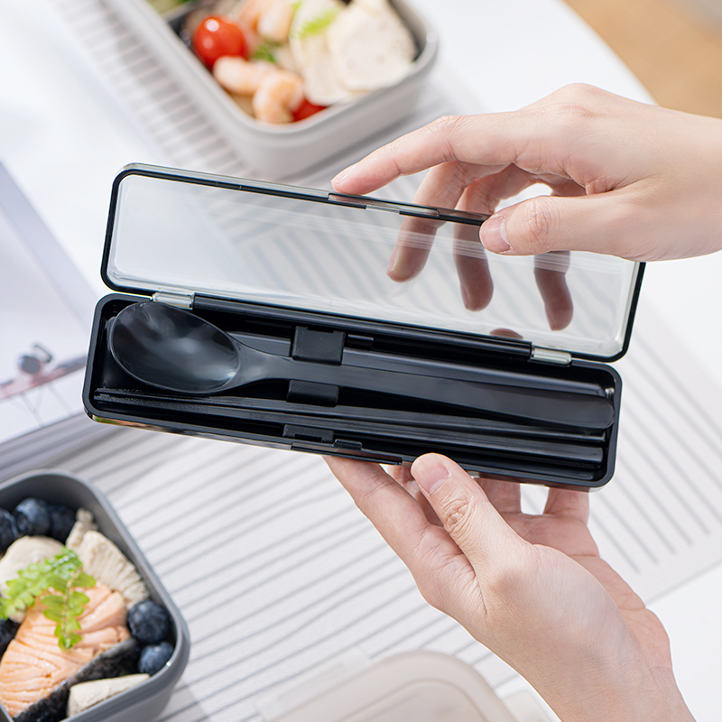 日本筷子勺子套装一人用便携餐具