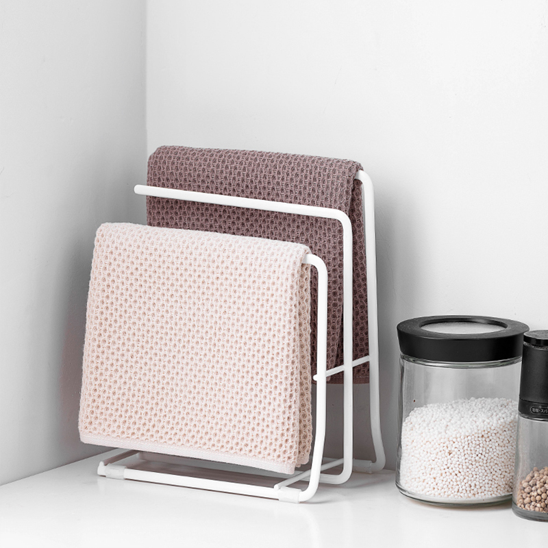 asvel日本免打孔洗碗布毛巾架