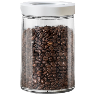 ASVEL 日本咖啡豆密封罐保鲜咖啡粉保存罐咖啡玻璃储存罐小分装瓶