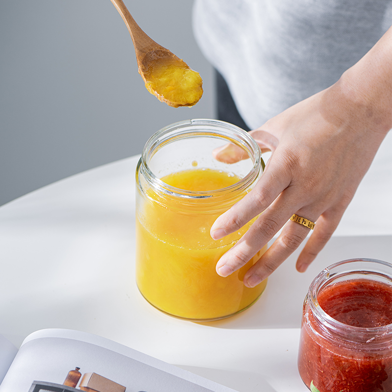 日本玻璃果酱密封罐食品级