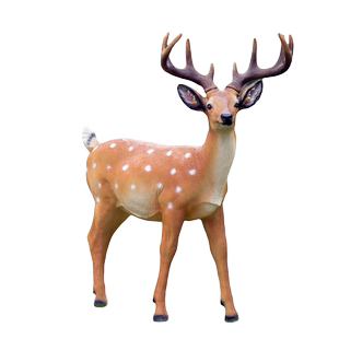 仿真梅花鹿摆件园林花园庭院装饰玻璃钢雕塑招财户外别墅公园动物