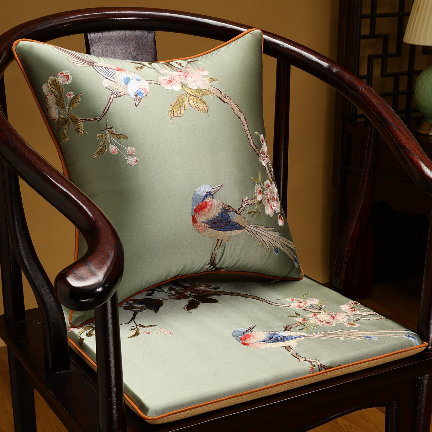 新款椅子坐垫中式圈椅垫屁股高级刺绣茶椅子坐垫定制防滑餐椅垫子,居家布艺,椅垫,淘宝优惠券,粉丝福利购,淘宝优惠卷