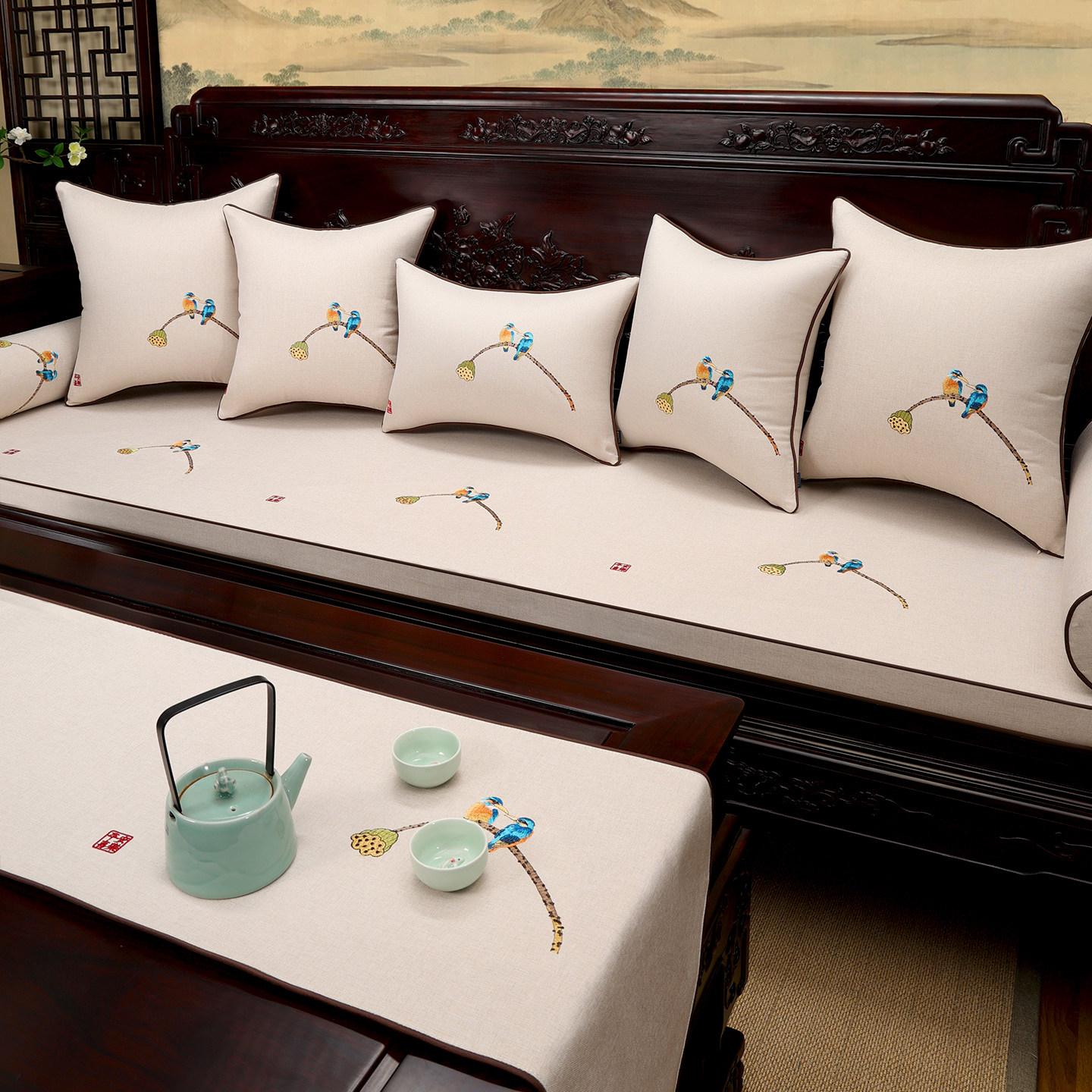 定做沙发坐垫四季通用加厚实木沙发垫扶手靠垫红木沙发罗汉床座垫,居家布艺,沙发垫,淘宝优惠券,粉丝福利购,淘宝优惠卷