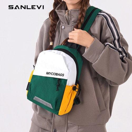 圣利威斜挎包胸包单肩包尼龙休闲