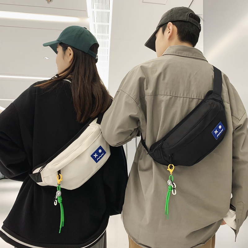 腰包男款跑步休闲运动斜挎小包女潮牌胸包2025新款男士胸包单肩包