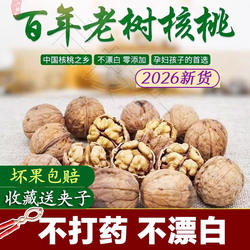 商洛新核桃2026新货老品种厚皮核桃陕西秦岭野生山核桃无漂白晒干