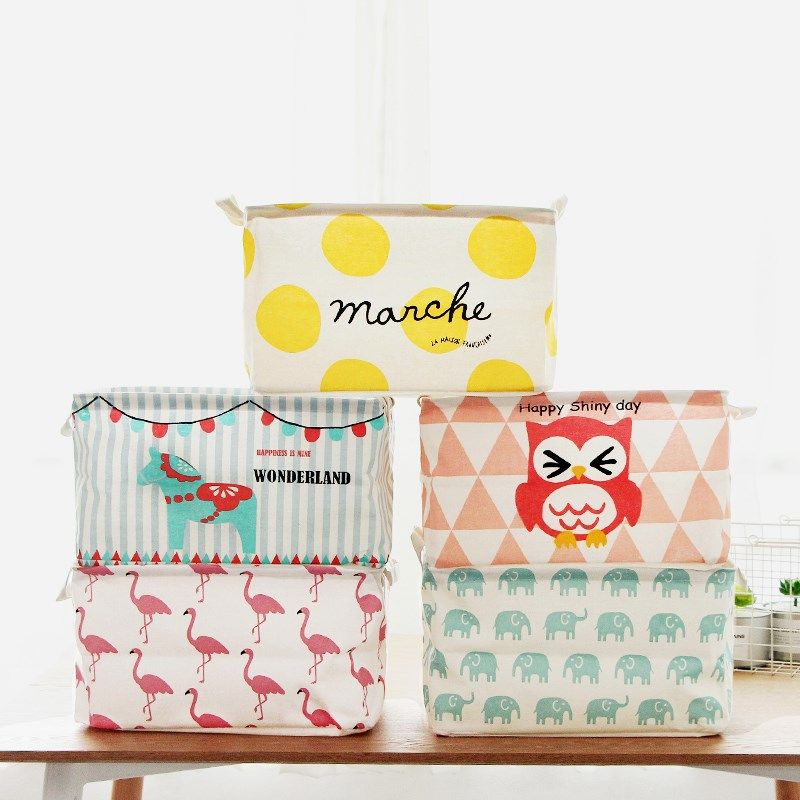 收納筐布藝玩具整理箱防水帶蓋大號雜物籃衣服零食周轉儲物盒桌面在類目 收納整理, 家庭收納用具, 儲物箱, 收納箱中 - 來自Buy2taobao.com提供專業的淘寶代購服務