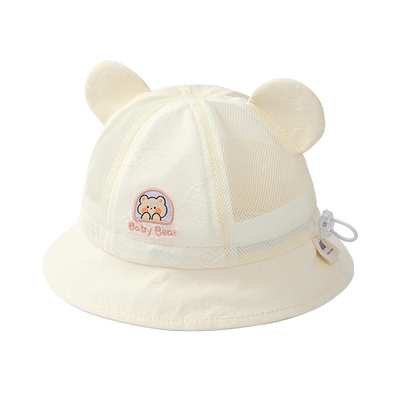 婴儿遮阳帽夏季薄款渔夫帽